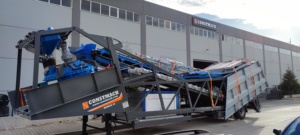 Centrale à béton portable 30 M3/h de fabrication turque Noyau à bas prix à haut rendement, y compris pompe moteur moteur boîte de vitesses PLC - Product Image 6