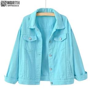 Women's High Quality Fashion Denim Jacket Sheep <b>Skin</b> Print Button Dropped Shoulder Solid Cotton-filled Jean Jacket For Men <b>Raw</b> - Product Image 1