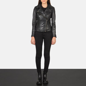 Meilleures ventes Veste en cuir d'hiver pour femmes à manches longues de service OEM Veste en cuir pour femmes de qualité supérieure au design attrayant - Product Image 4
