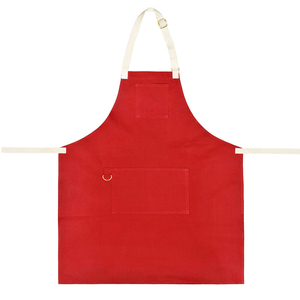Tablier de cuisine sans manches en toile de coton pur avec logo personnalisé, robuste et réutilisable pour la famille, la pâtisserie et la cuisine - Product Image 2