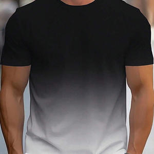 เสื้อยืดผ้าฝ้ายโอเวอร์ไซส์ทรงหลวมพอดีตัวสำหรับผู้ชายสวมใส่สบายในฤดูร้อนและมีป้ายปักพิมพ์ลายตามสั่ง - Product Image 2