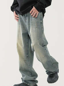 Jeans de Mezclilla Holgados Personalizados de Alta Calidad, Estilo Boyfriend para Hombre - Product Image 3