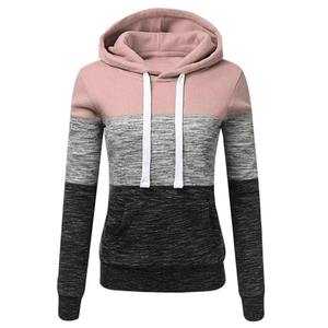 Conjunto deportivo informal de dos piezas para mujer, pantalones de chándal 100% de algodón y sudadera con capucha, jerséis para correr diariamente en nuevo color - Product Image 5