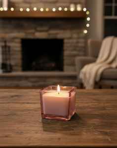 Boîte à bougie en verre de forme carrée personnalisée aux meilleurs prix avec une bougie de la meilleure qualité pour la décoration de la maison, vente en gros en usine OEM - Product Image 6