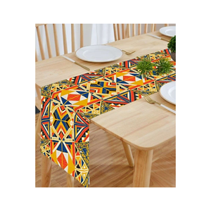 Chemin de Table en pur coton flammé pour les mariages, certifié OEKO TEX, abordable, élégant et quotidien. - Product Image 5