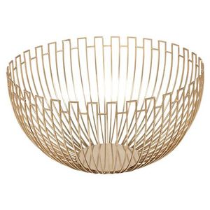 Ensemble de deux bols à pâtes en aluminium poli doré et verre, design fabuleux, écologique, style américain, pour soupes et salades - Product Image 4