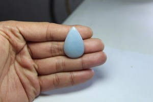 ที่ยอดเยี่ยมคุณภาพชั้น 100% Angelite ธรรมชาติลูกแพร์ตัดรูปร่าง Cabochon หลวมอัญมณีแท้สําหรับทําเครื่องประดับในอัตราจํานวนมาก - Product Image 3