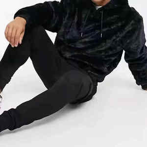 Sudaderas Extra Grandes para Hombre de la Mejor Calidad, Ropa Urbana, 100% Algodón, Diseño Sólido, Cuello con Capucha, Temporada de Invierno, Servicio OEM, Personalizadas - Product Image 4