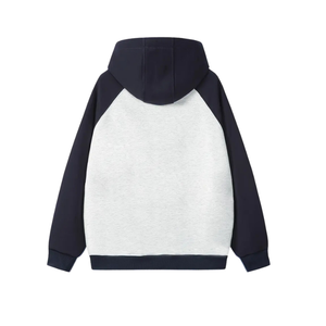 Sweat-shirt à capuche à rayures unisexe pour adulte, pull à manches longues, fermeture à glissière, veste Safari, coupe ajustée, poche en tissu tricoté - Product Image 3