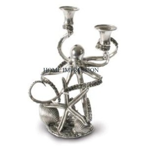 Juego de 2 candelabros de Metal antiguos para decoración de mesa, candelabro Vintage de Metal con forma personalizada de calidad superior - Product Image 2