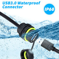 Conector USB3 M20 IP68 Resistente al Agua para Transmisión de Datos en Exteriores