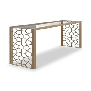 Modern Contemporary Durable Eco-Friendly Foldable <b>Console</b> <b>Table</b> Antique Brass Metal Legs Marble Top <b>for</b> Home Office Living Room - Product Image 4