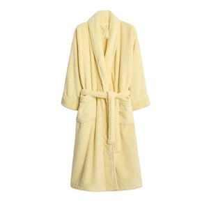 Albornoz de Baño de Alta Absorbencia y Secado Rápido, Suave y Cómodo, de Color Sólido, con Cuello en V Largo - Product Image 1