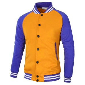 Veste universitaire chenille en cuir PU de haute qualité pour hommes, design vintage hip hop personnalisé 2026 avec décoration à motifs écologique - Product Image 5