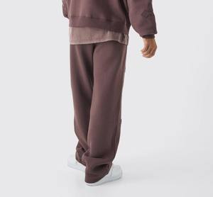 Ensemble de survêtements à capuche en coton surdimensionné unisexe survêtement deux pièces personnalisé imprimé brodé lavage à l'acide pantalon de survêtement évasé jogging - Product Image 6