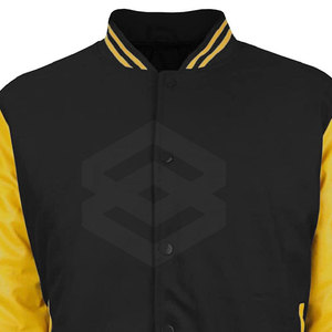 Chaqueta Universitaria Personalizable para Hombre, de Algodón y Poliéster, con Cuello Alto, Logotipo Frontal, Manga Larga, Invierno, Alta Calidad, Transpirable - Product Image 3