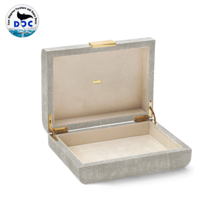 กล่องเก็บเครื่องประดับ shagreen สังเคราะห์ดีไซน์หรูหรากล่องเครื่องประดับที่กำหนดเองกล่องเครื่องประดับสไตล์คลาสสิกจากเวียดนาม - Product Image 4