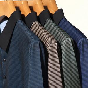 Moda de verano 2025, nueva camiseta de manga corta para hombre, camiseta POLO, ropa informal de negocios de tela con estampado de insignia, Top informal de verano - Product Image 6