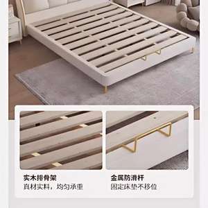 Cadre <span class=keywords><strong>de</strong></span> <span class=keywords><strong>lit</strong></span> King Size en gros, moderne, avec tête <span class=keywords><strong>de</strong></span> <span class=keywords><strong>lit</strong></span> capitonnée crème festonnée, cadre <span class=keywords><strong>de</strong></span> <span class=keywords><strong>lit</strong></span> plateforme rembourré, <span class=keywords><strong>lit</strong></span> nuage <span class=keywords><strong>de</strong></span> pétales français personnalisé - Product Image 4