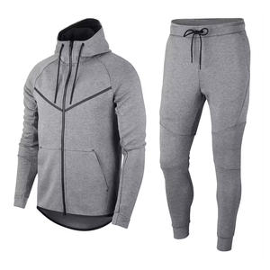 Usaze Sports 2025 entrenamiento personalizado Jogging cremallera sudaderas con capucha trajes cómodos conjunto de dos piezas chándales de invierno para hombres de talla grande - Product Image 3