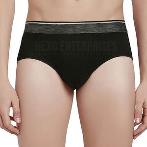 Venta al por mayor de ropa interior sexy de tiro medio de los hombres de encargo del logotipo de la etiqueta privada cintura elástica transpirable algodón sólido estampado patrón surtido - Product Image 1