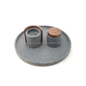 ชุดเครื่องหอมและถาดสำหรับธูปไม้จันทร์ทรงกลมสีเบจไม่เหมือนใคร - Product Image 6