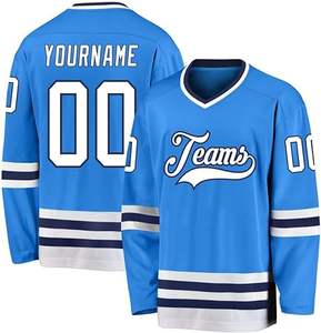 Maillot de hockey sur glace avec broderie personnalisée en gros Maillot de hockey sur glace personnalisé de haute qualité 100% polyester - Product Image 3