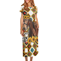 Robe Mumu OEM pour femme, disponible en grandes tailles, vente en gros directe d'usine, élégante, taille naturelle, en satin, OEM rapide