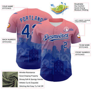 Fournisseur de maillots de baseball authentique de qualité supérieure, vente en gros de tissu léger et durable respirant à séchage rapide sur mesure pour l'entraînement - Product Image 3