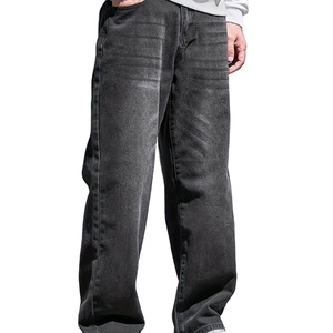 Wholesale Men's High Street Popular Customize Baggy Jeans Casual Wear Men Zipper Fly Baggy <b>Pants</b> for Men's Breathable - Product Image 1