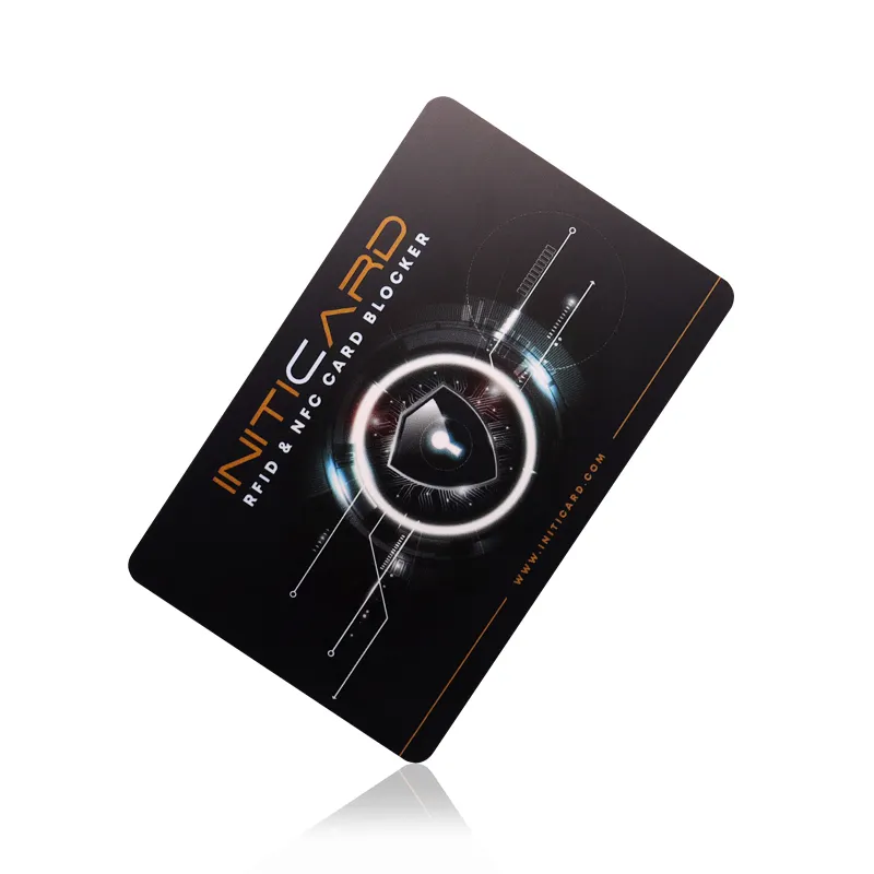 Factory Price PVC NFC 13.56Mhz Debit Bank Credit Card Protector Rfid Blocking Card With Chip