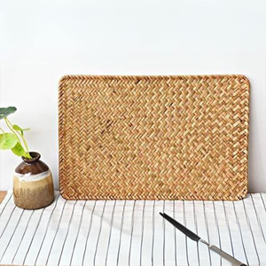 Manteles individuales de estilo rural bohemio respetuosos con el medio ambiente hechos a mano, cargador personalizado, tejido al por mayor para platos de fiesta - Product Image 1