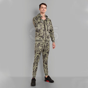 ชุดวอร์มพิมพ์ลายสำหรับผู้ชายใส่สบายมีฮู้ดและกางเกงดีไซน์ใหม่ - Product Image 4