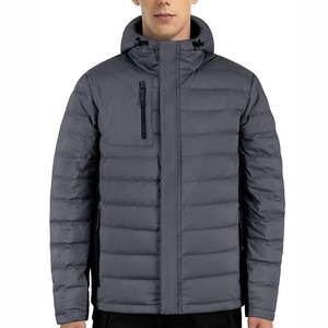 Veste matelassée d'automne de haute qualité pour hommes, col montant imperméable et respirant en coton, personnalisable et décontracté, vente en gros - Product Image 5
