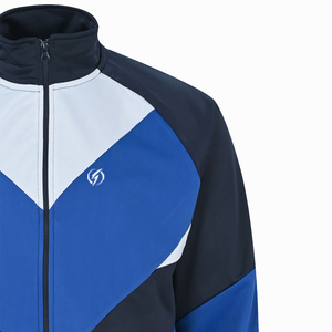 Chándal personalizable de alta calidad de 2 piezas con cremallera para correr para hombres Sudadera con capucha y sudadera de entrenamiento de gimnasio con patrón de invierno impreso - Product Image 3