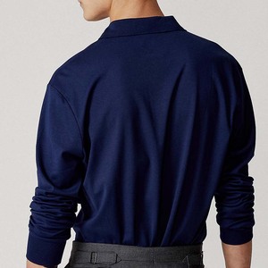 Camiseta de Alta Calidad para Hombre, Informal, Transpirable, de Fibra de Bambú, con Dos Botones, Tejido Jersey Estampado Personalizado - Product Image 5