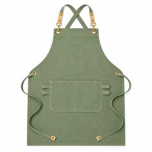 Delantal Verde con Cintura Ajustable y Bolsillo Frontal, Reutilizable para Artículos de Limpieza, Estilo Clásico, Material de Lona Tejida - Product Image 6