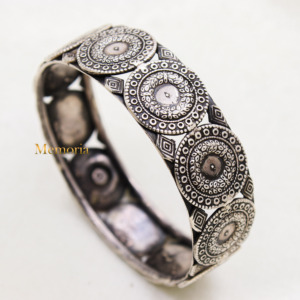 Boho กําไลข้อมือเงิน 925 กําไลข้อมือเงินเงินออกแบบเงินแฮนด์เมด Kada สําหรับผู้หญิงเครื่องประดับสําหรับขายส่ง - Product Image 5