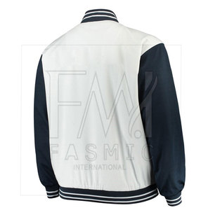 Veste d'université à manches longues en cuir pur avec emballage personnalisé vestes extérieures Letterman pour la saison d'hiver - Product Image 2