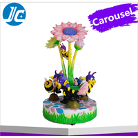 Manège pour enfants rond, carrousel de fête foraine, à monnayeur, en ABS et métal, personnalisable, anglais, 220V/110V, pour centre commercial