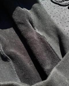 Conjunto de pantalones de chándal y Sudadera con capucha vintage desgastados personalizados, traje de diamantes de imitación de peso pesado cuadrado de gran tamaño lavado con ácido negro recortado - Product Image 4