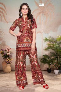 Conjunto de Traje/Kurti Elegante de Estilo Occidental, Bordado en Seda Multicolor, para Fiestas Nocturnas y Oficina, Especial para Mujer - Product Image 4