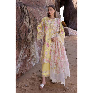 ชุดสูทผู้หญิง chikankari ไหลจากสีแดงเข้ม '25ที่ Girl-D3 A-TC-1294 - Product Image 1