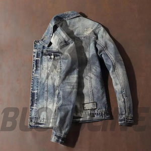 Blouson en jean pour femme, manches longues, col boutonné, bleu uni, vêtement d'hiver, séchage rapide, respirant, écologique - Product Image 2