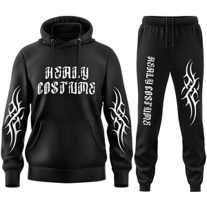 Nuevo Conjunto Deportivo Ligero de Pantalones y Sudadera con Capucha de Terciopelo para Mujer, Pantalones Deportivos Transpirables de Invierno para Hombre - Product Image 1