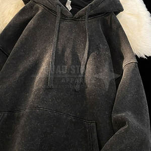 Sudaderas con capucha para hombre a precio económico, de primera calidad, nuevo diseño, 100% algodón, básicas, con efecto desgastado. - Product Image 2