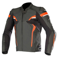 Blouson de moto Racing Biker en toile enduite, col montant, logo avant, design sportif personnalisé pour les sports de plein air