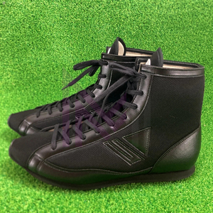 Chaussures de boxe en cuir respirant à lacets noires légères de haute qualité à la vente chaude Logo personnalisé Bottes de lutte professionnelles - Product Image 3