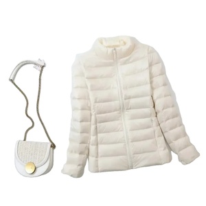 Chaquetas de abrigo de alta calidad, chaqueta de mujer, abrigo ultraligero para mujer, ropa de calle, Otoño Invierno, cálido, cuello levantado, Parka de senderismo - Product Image 1