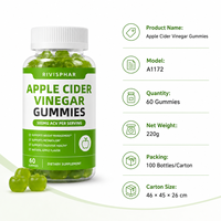 Gummies au vinaigre de cidre de pomme Marque privée Sans gluten Soutien immunitaire naturel Gestion du poids Santé digestive Métabolisme